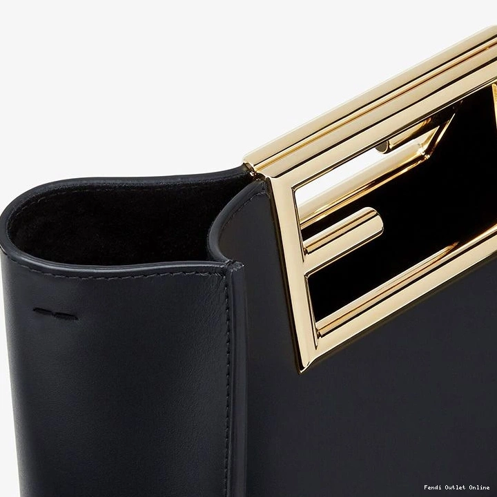 Affordable Black In Way Leather Calf Fendi Bag Small 0821